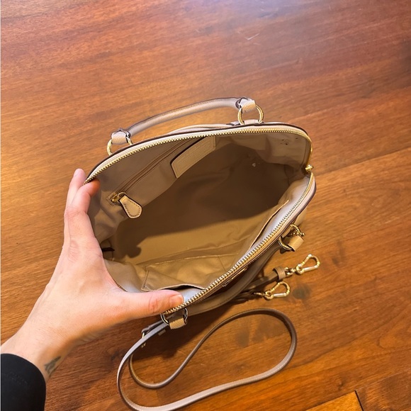 Coach Cross Grain Leather Cora Domed Satchel - Picture 3 of 5